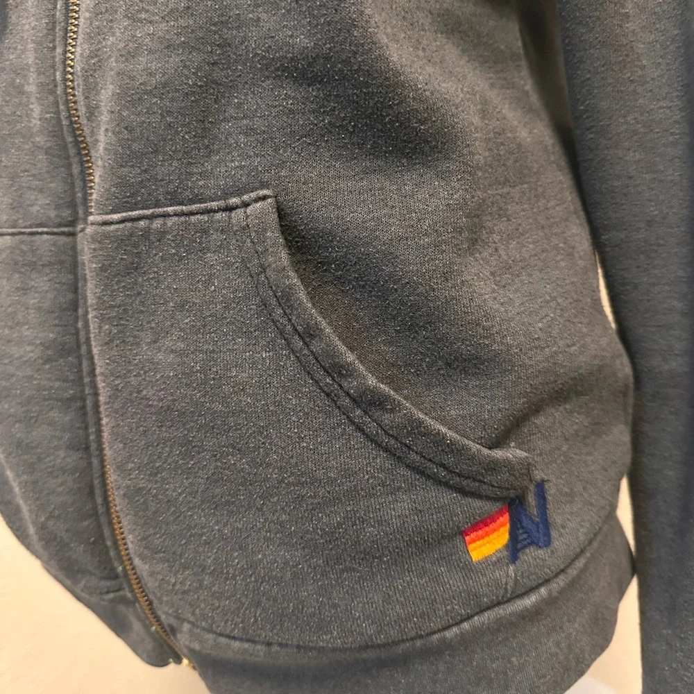 Aviator Nation Bolt Hoodie in Charcoal (Medium) - Picture 11 of 14